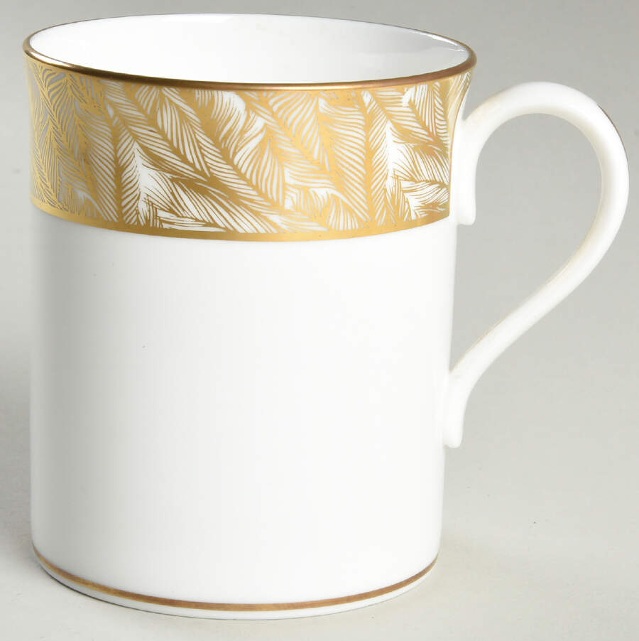Gold Feathers Mug by Royal Worcester-1