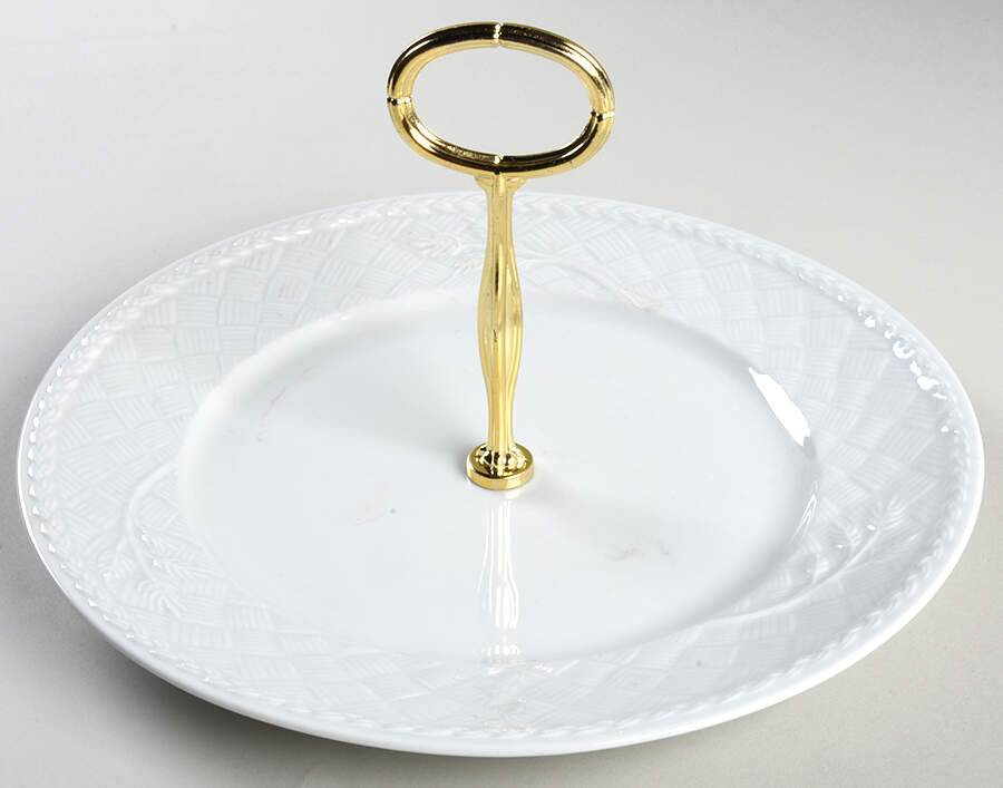 Gourmet (Embossed) Round Serving Plate with Center Handle (Dp) Hc by Royal Worcester-1