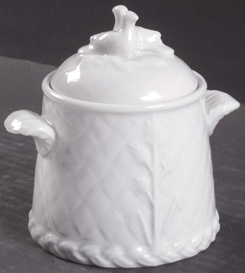 Gourmet (Embossed) Sugar Bowl & Lid by Royal Worcester-1