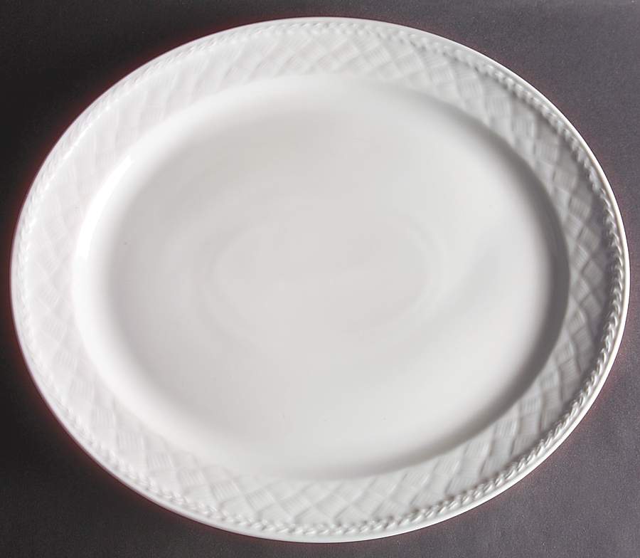Gourmet (Embossed) 14" Oval Serving Platter by Royal Worcester-1