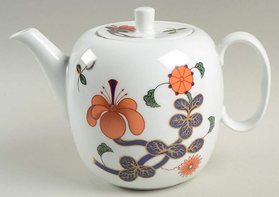 Grainger Imari Teapot & Lid by Royal Worcester-1
