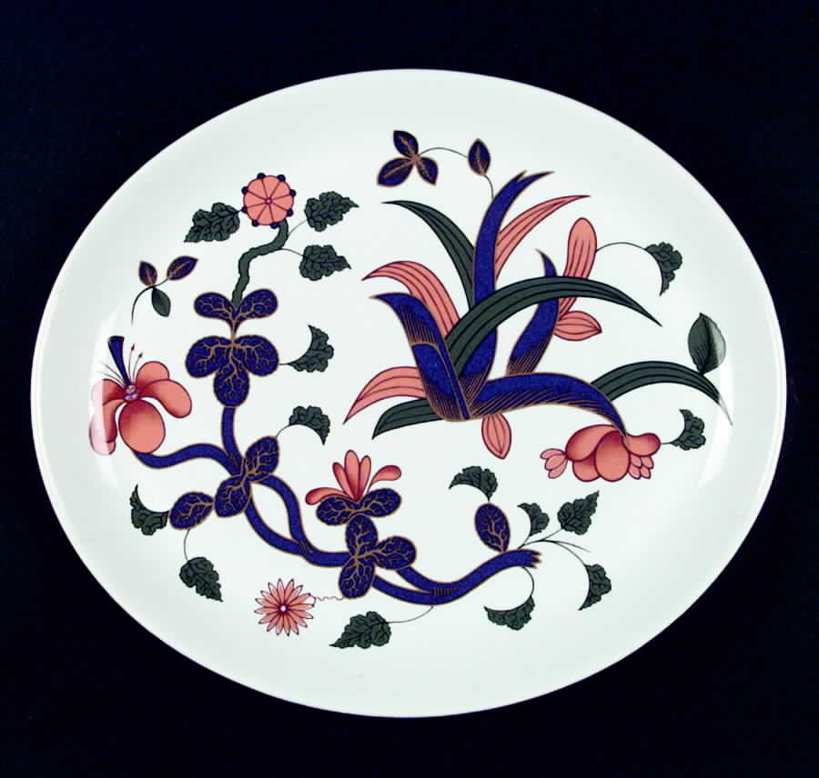 Grainger Imari 13" Oval Serving Platter by Royal Worcester-1