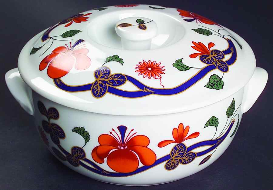 Grainger Imari 1.25 Qt Round Covered Casserole by Royal Worcester-1