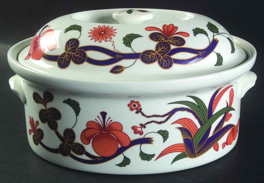 Grainger Imari 2 Quart Oval Covered Casserole by Royal Worcester-1