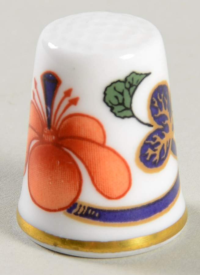 Grainger Imari Thimble by Royal Worcester-1
