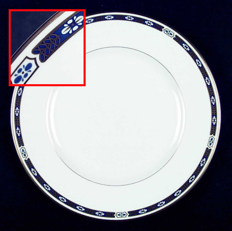 Grosvenor Blue Dinner Plate by Royal Worcester-1