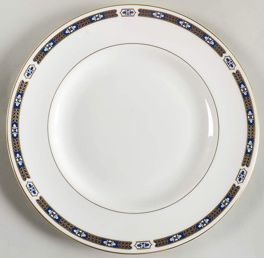 Grosvenor Blue Luncheon Plate by Royal Worcester-1