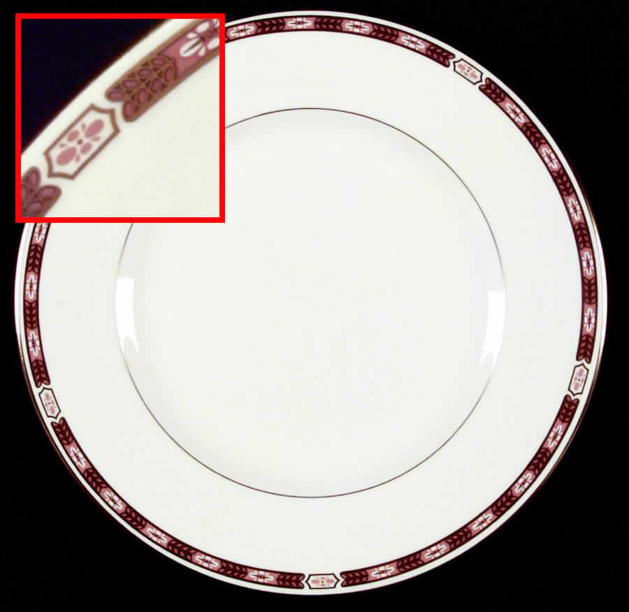 Grosvenor Pink Dinner Plate by Royal Worcester-1