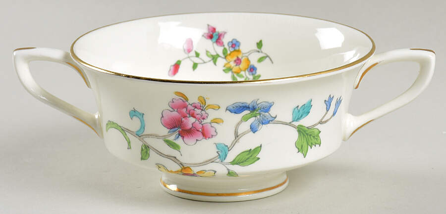Hampton Court Footed Cream Soup Bowl by Royal Worcester-1