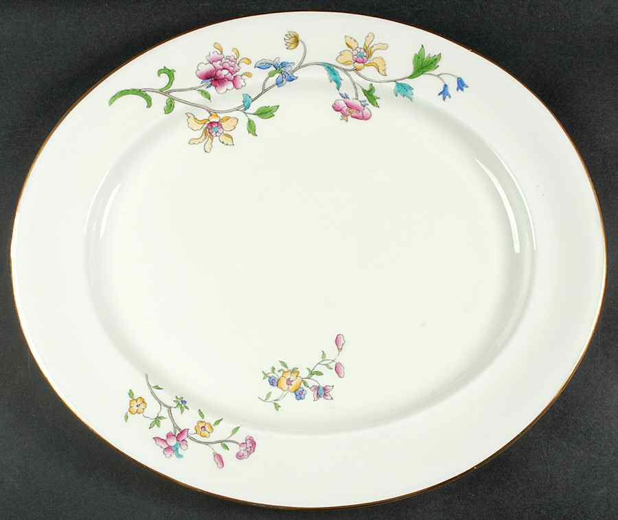 Hampton Court 17" Oval Serving Platter by Royal Worcester-1