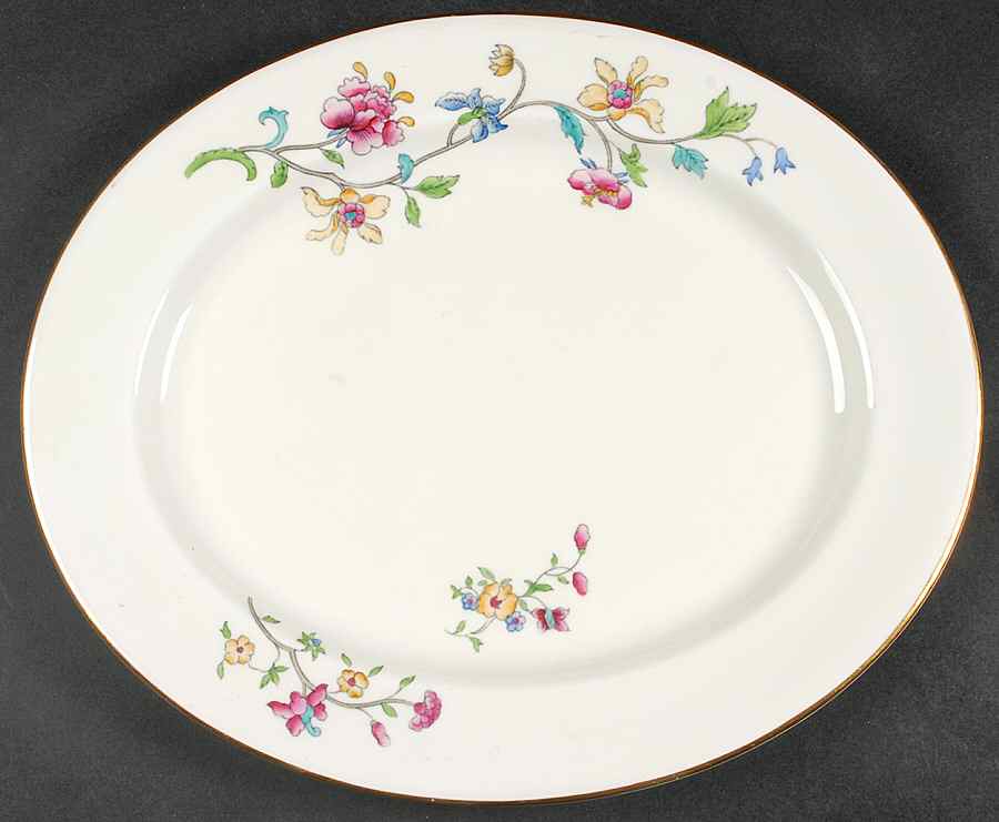 Hampton Court 15" Oval Serving Platter by Royal Worcester-1