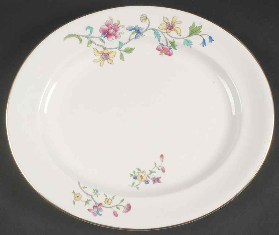 Hampton Court 13" Oval Serving Platter by Royal Worcester-1