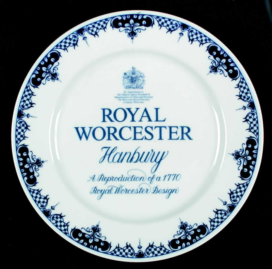 Hanbury Advertising Dinner Plate by Royal Worcester-1