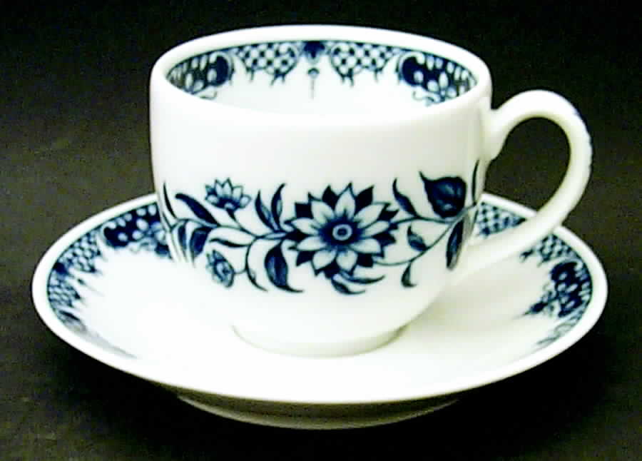 Hanbury Flat Cup & Saucer Set by Royal Worcester-1
