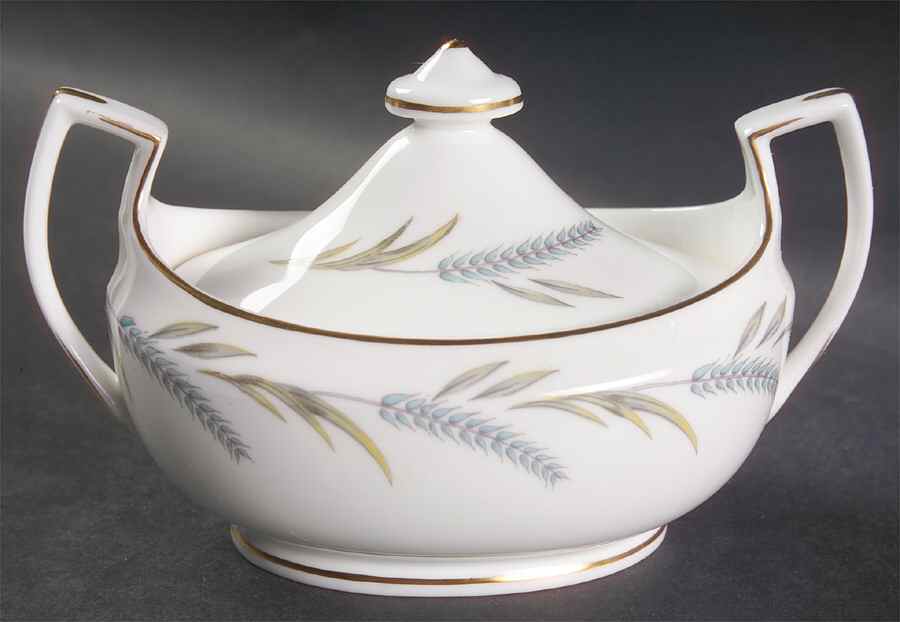 Harvest Ring Sugar Bowl & Lid by Royal Worcester-1