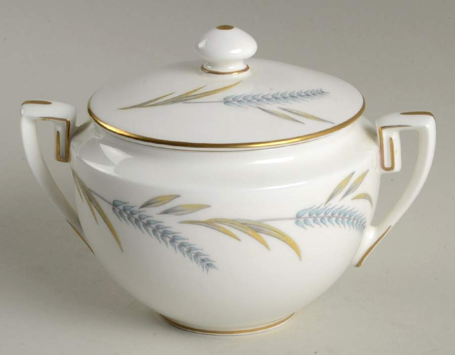 Harvest Ring Sugar Bowl & Lid by Royal Worcester-1