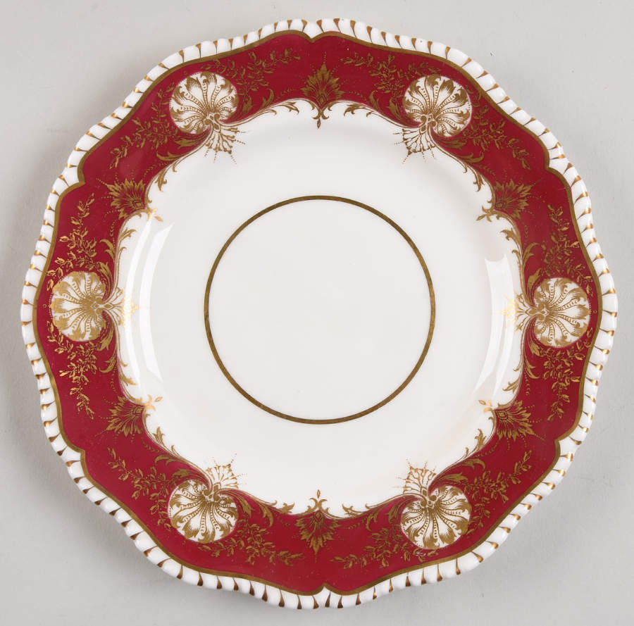Hatfield Red Salad Plate by Royal Worcester-1