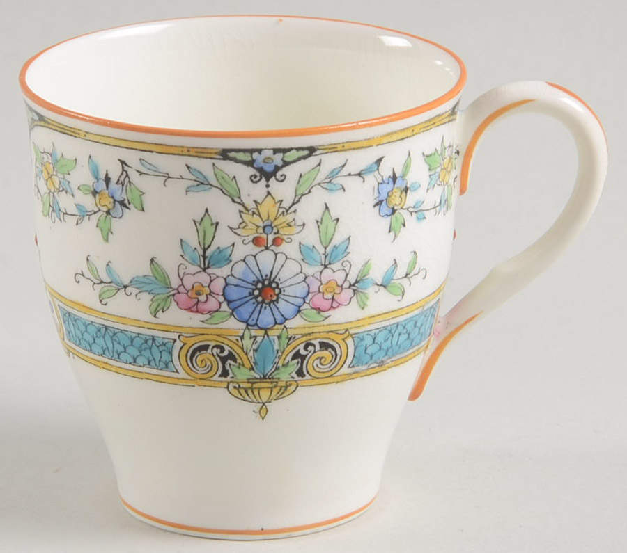 Hollywood (Light Cream, Smooth) Flat Demitasse Cup by Royal Worcester-1