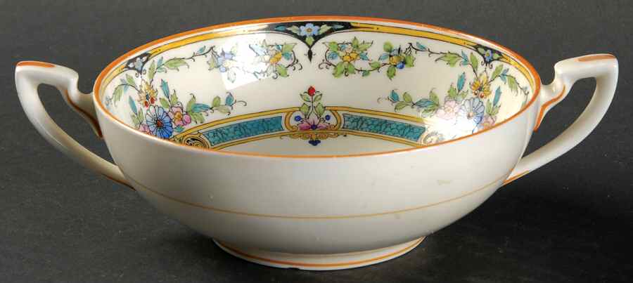 Hollywood (Light Cream, Smooth) Flat Cream Soup Bowl by Royal Worcester-1