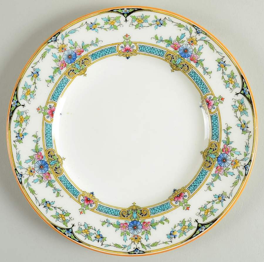 Hollywood (Light Cream, Smooth) Salad Plate by Royal Worcester-1
