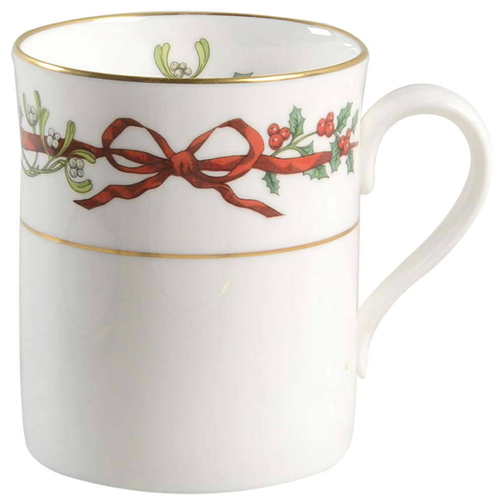 Holly Ribbons Mug by Royal Worcester-1