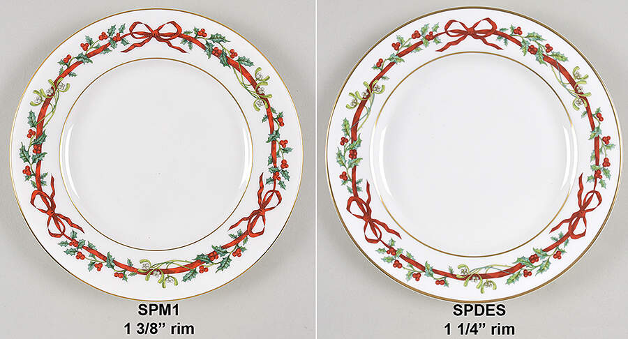 Holly Ribbons Salad Plate by Royal Worcester-1