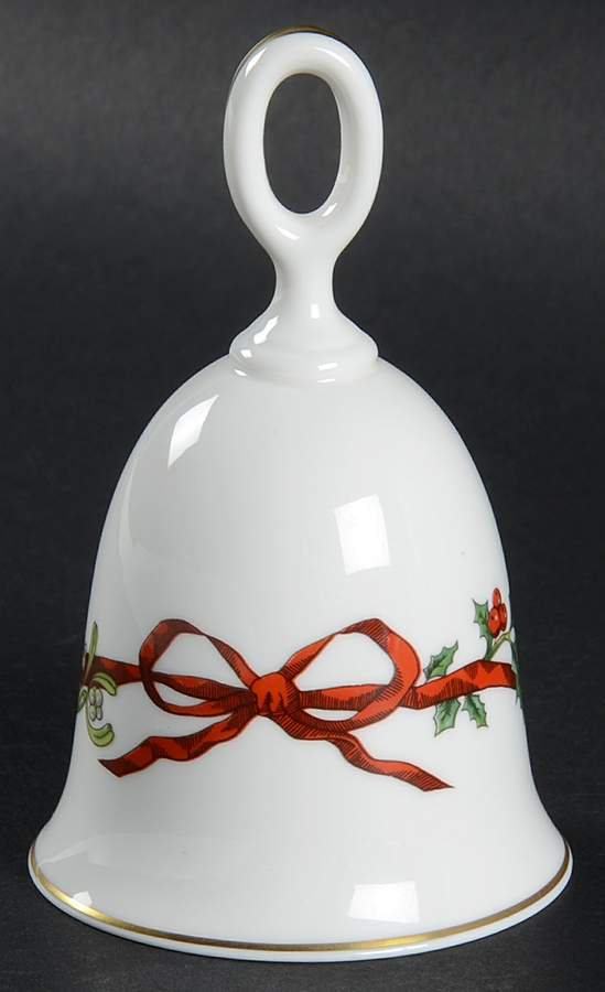 Holly Ribbons Bell by Royal Worcester-1