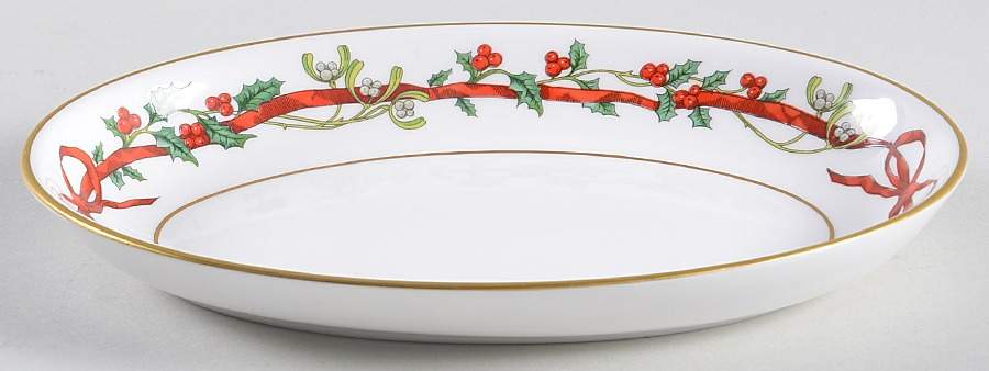 Holly Ribbons Relish by Royal Worcester-1