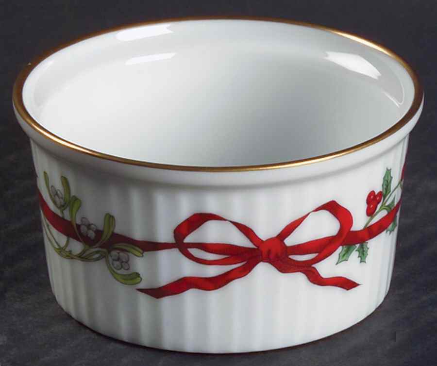 Holly Ribbons Ramekin by Royal Worcester-1