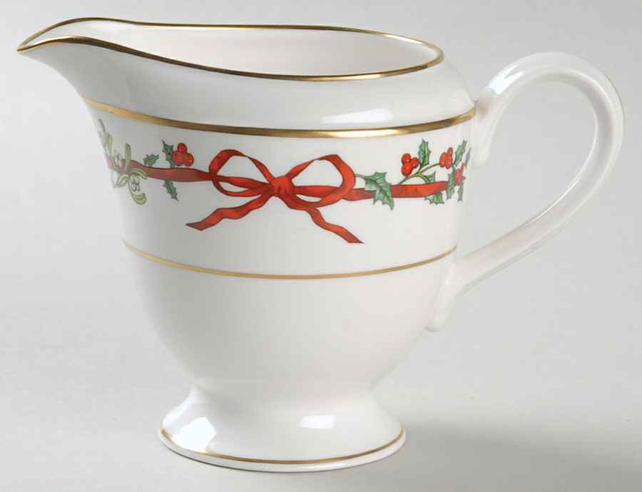 Holly Ribbons Creamer by Royal Worcester-1