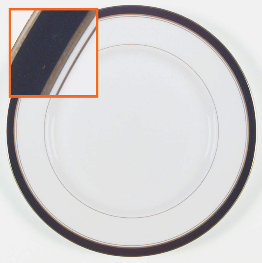 Howard Black (Gold Trim) Dinner Plate by Royal Worcester-1