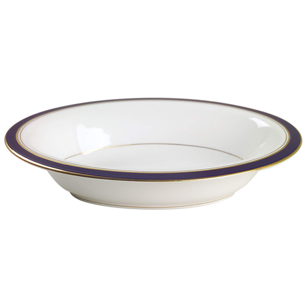 Howard-Cobalt Blue (Gold Trim) 10" Oval Vegetable Bowl by Royal Worcester-1