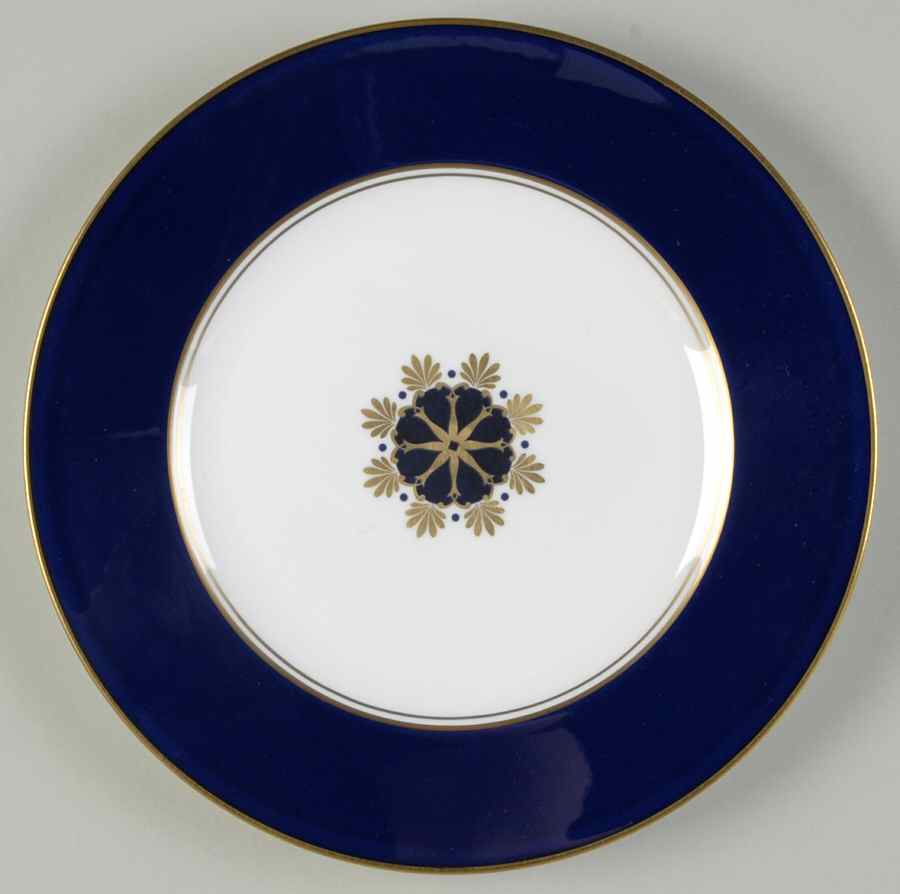 Howard-Cobalt Blue (Gold Trim) Accent Salad Plate by Royal Worcester-1
