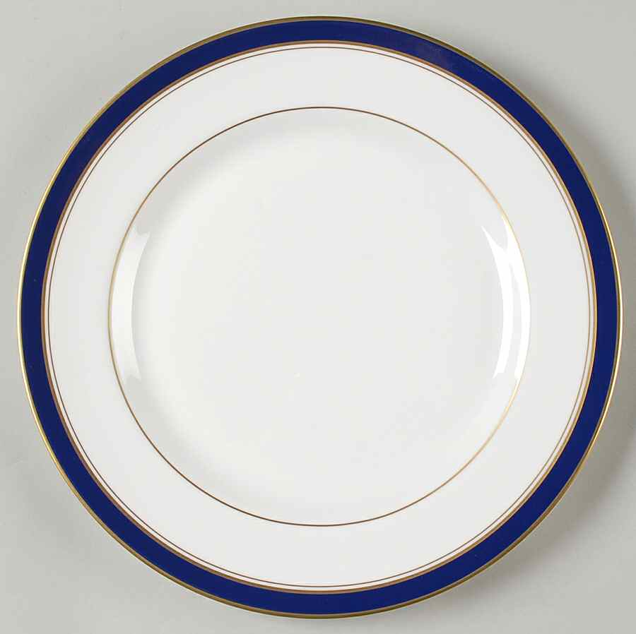 Howard-Cobalt Blue (Gold Trim) Dinner Plate by Royal Worcester-1