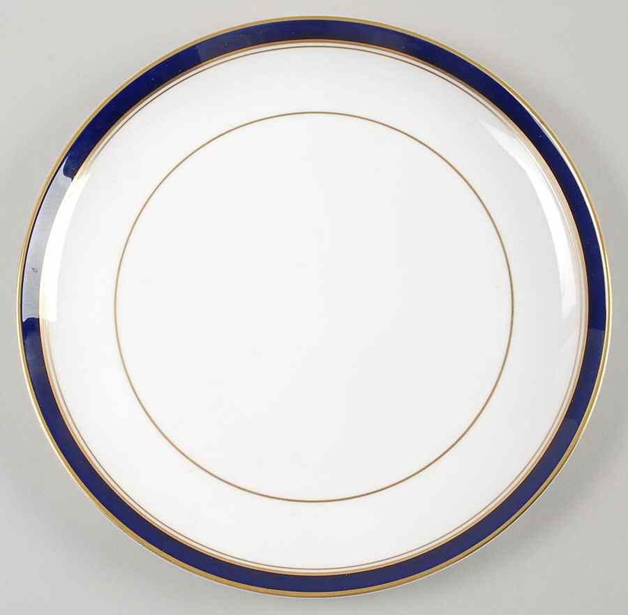 Howard-Cobalt Blue (Gold Trim) Cookie Plate by Royal Worcester-1