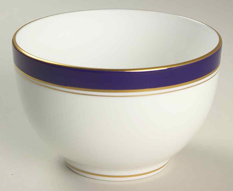 Howard-Cobalt Blue (Gold Trim) Open Sugar Bowl by Royal Worcester-1