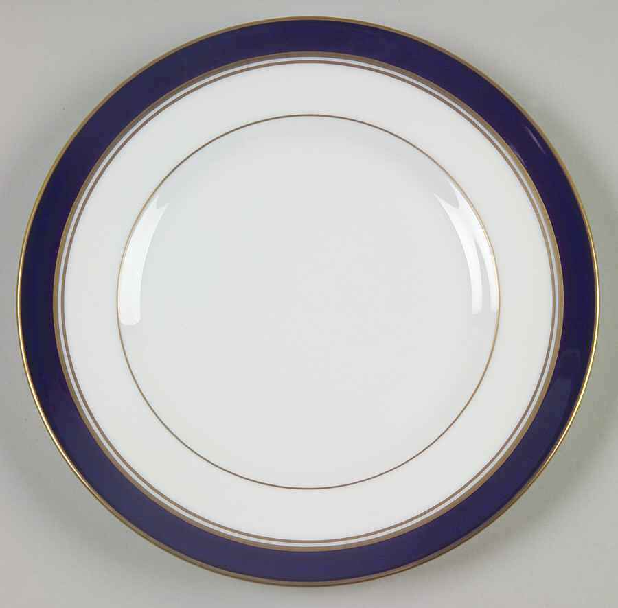Howard-Cobalt Blue (Gold Trim) Bread & Butter Plate by Royal Worcester-1