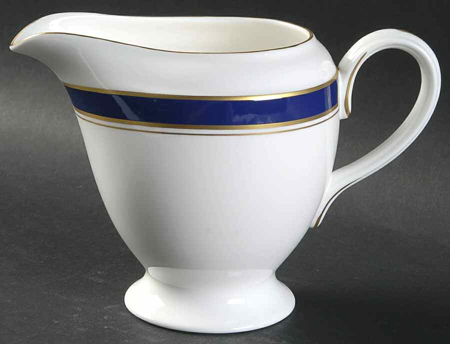 Howard-Cobalt Blue (Gold Trim) Creamer by Royal Worcester-1