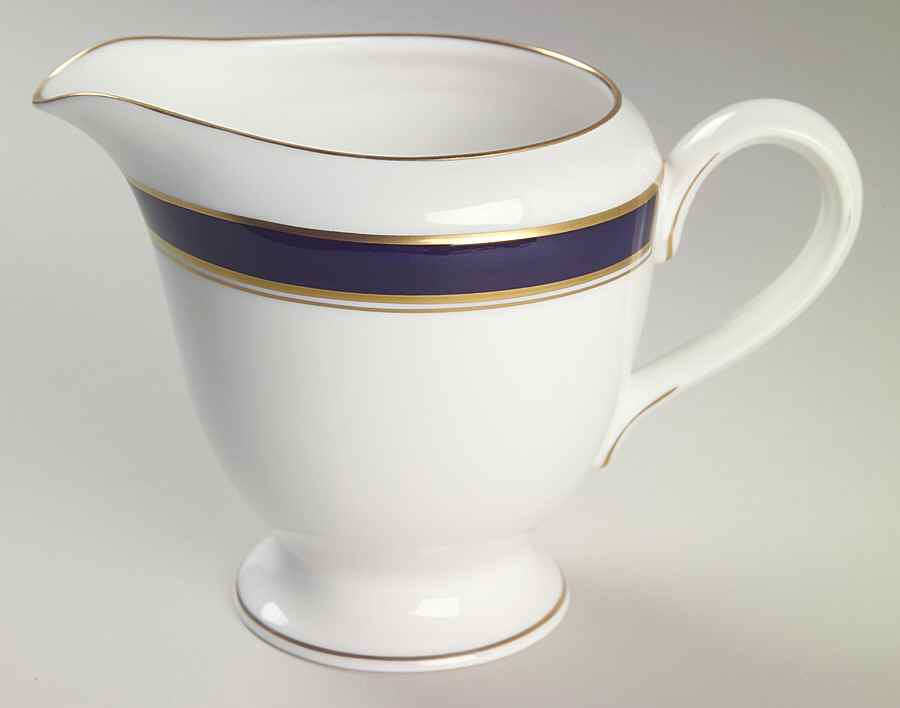 Howard-Cobalt Blue (Gold Trim) Creamer by Royal Worcester-1