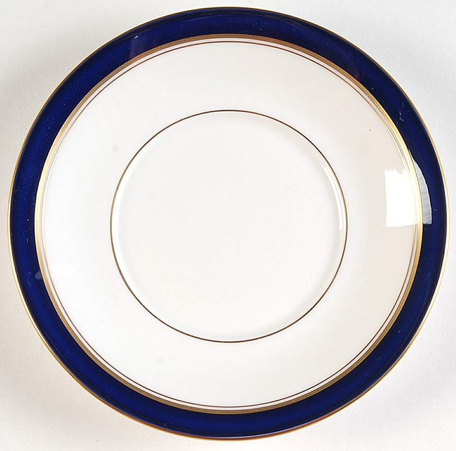 Howard-Cobalt Blue (Gold Trim) Saucer for Flat Cup by Royal Worcester-1