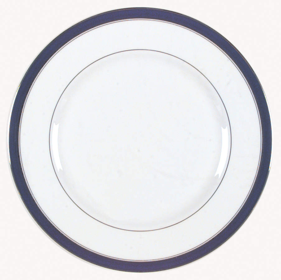 Howard Cobalt Blue (Platinum Trim) Dinner Plate by Royal Worcester-1