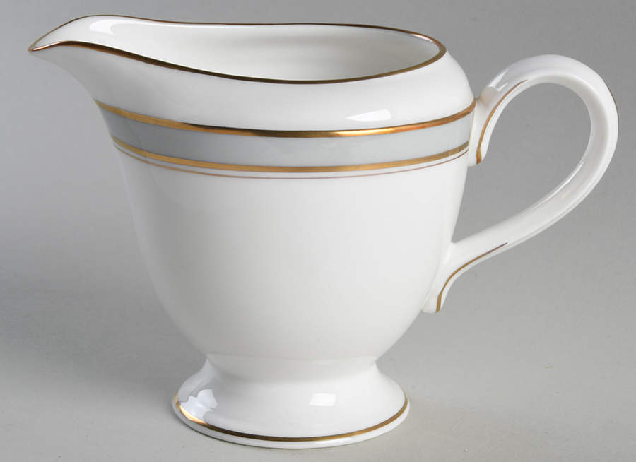 Howard Gray (Gold Trim) Creamer by Royal Worcester-1
