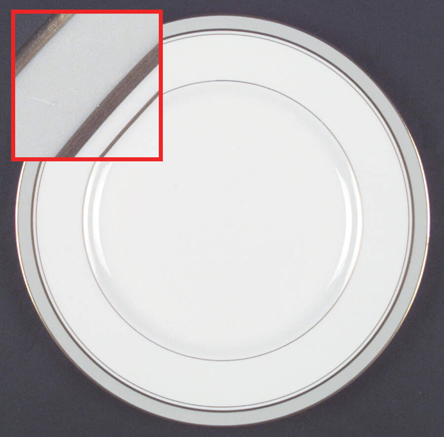 Howard Gray (Gold Trim) Dinner Plate by Royal Worcester-1