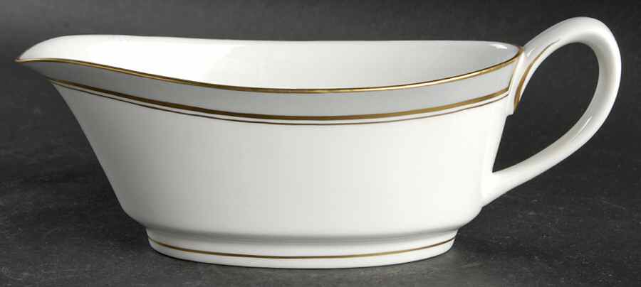 Howard Gray (Gold Trim) Gravy Boat by Royal Worcester-1
