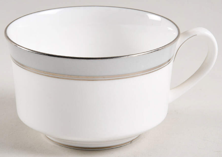 Howard Gray (Platinum Trim) Flat Cup by Royal Worcester-1