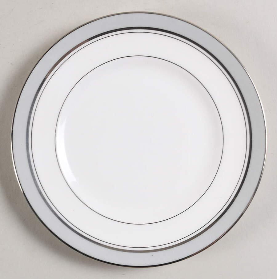 Howard Gray (Platinum Trim) Bread & Butter Plate by Royal Worcester-1