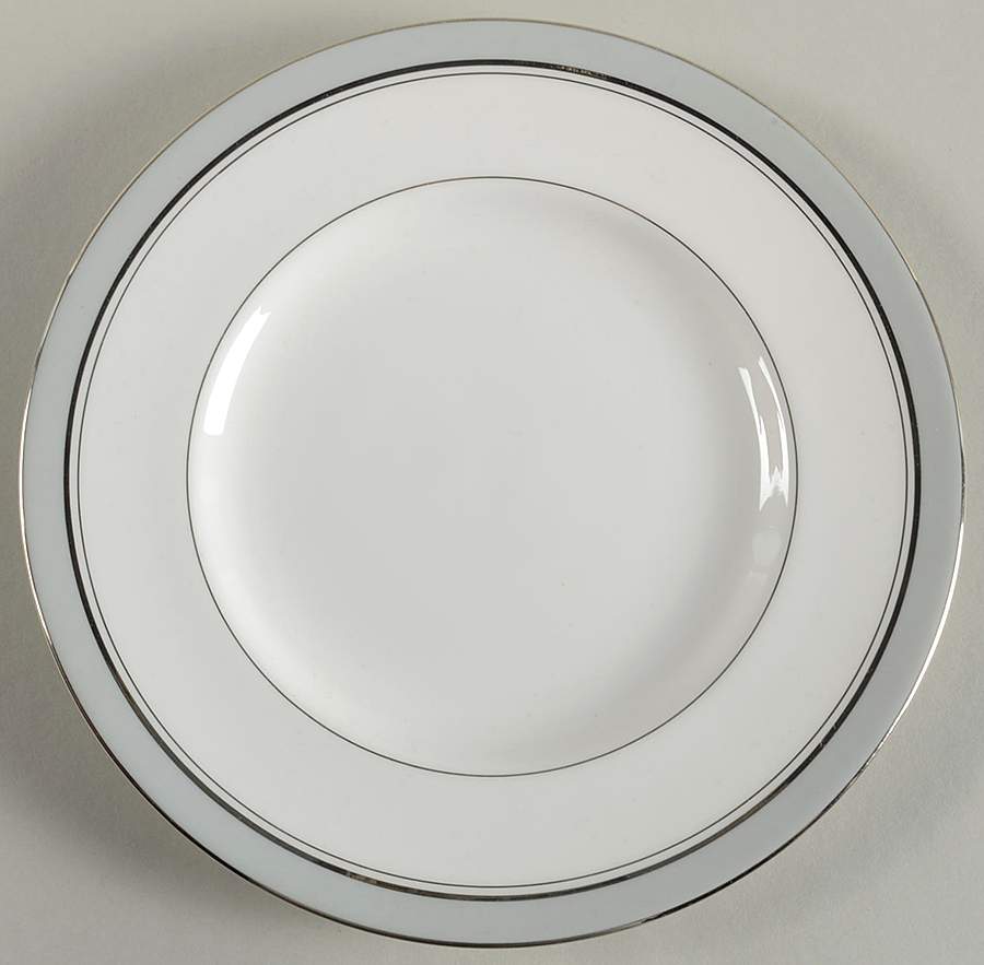 Howard Gray (Platinum Trim) Salad Plate by Royal Worcester-1