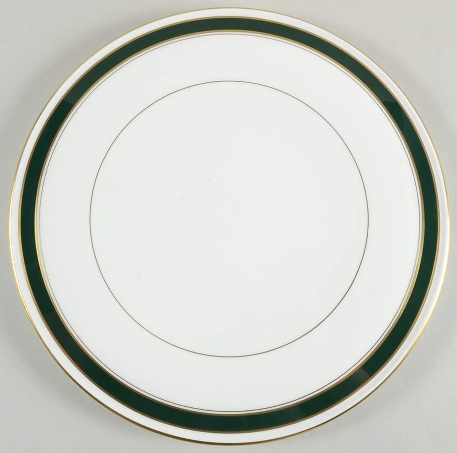 Howard Leather Green Flat Cake Plate/Cheese Plate by Royal Worcester-1