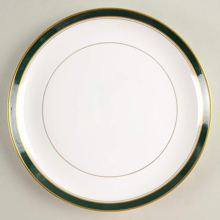 Howard Leather Green Cookie Plate by Royal Worcester-1