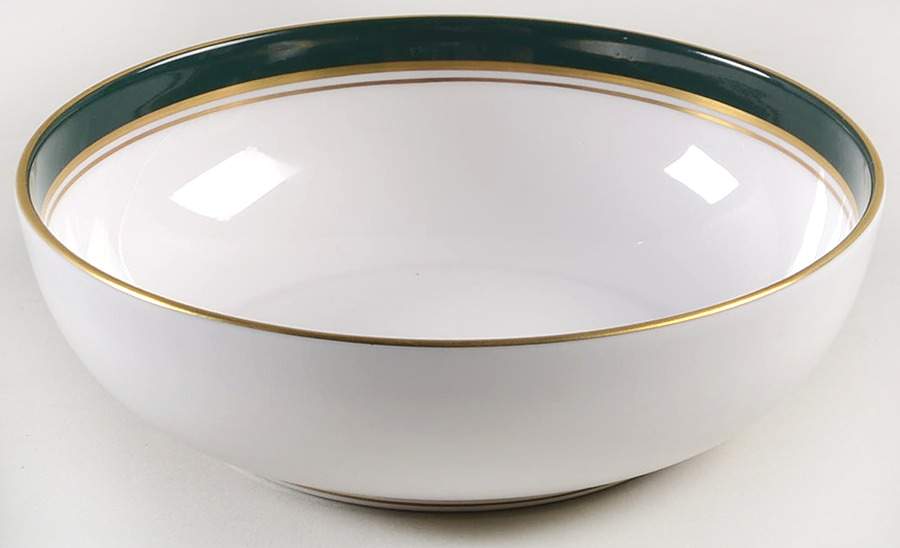 Howard Leather Green Fruit/Dessert (Sauce) Bowl by Royal Worcester-1